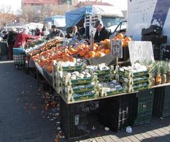 Fruit stand at flea market