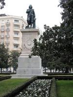 Statue of Murillo standing near Royal Botanical Gardens