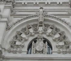 Detail of arch with relief sculpture