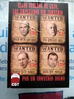 “Wanted&#*8221; poster showing four bank executives