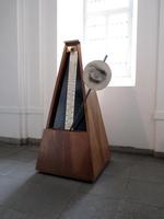 Large (1.5m) metronome with a large eye on the ticker