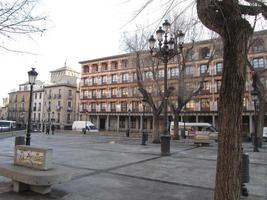 Fairly modern buildings at Plaza de Zocodover