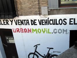 “jittery” letters for urbanmovil.com sign