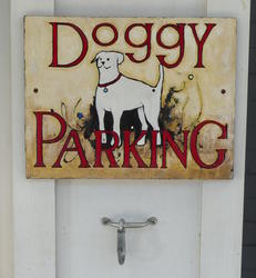 signage doggy parking