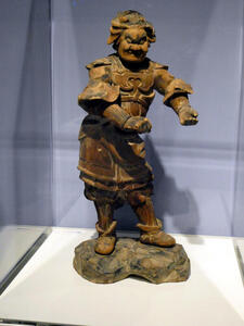 Bronze of ancient Asian warrior