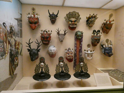 Collection of Indian and Asian masks