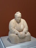 Sculpture of Gertrude Stein, seated