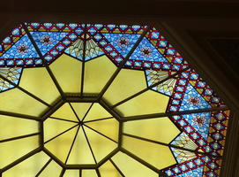 Stained glass skylight