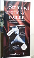 Large advert for Czech translation of “50 Shades of Grey.”