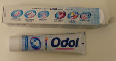 “Odol” toothpaste tube and box