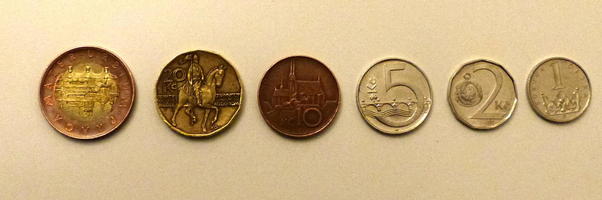 “heads” side of Czech coins