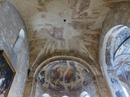 Faded paint on ceiling of basilica