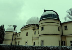 Three observatory domes