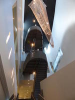 Suspended staircase in Nevada Museum of Art