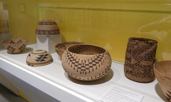 Woven baskets in Native American style