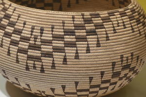 Closeup of woven basket pattern