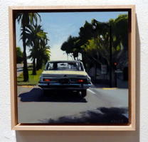 Painting of back of a sedan