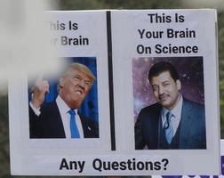 This is your brain (image of Trump); This is your brain on science (Neil DeGrassse Tyson). Any questions?