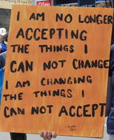 I am no longer accepting the things I can not change. I am changing the things I can not accept. (Angela Davis)