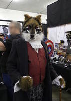 Furry wolf in Edwardian costume