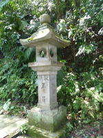 column at trail entrance