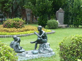 seated children with parent