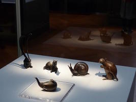 metalwork animals including rabbit with extremely long ears