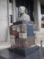 Statue of Japanese Governor in front of music center