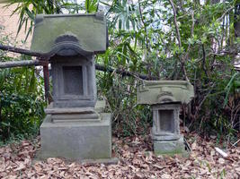 large and small old shrines