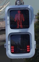 red traffic light 3 bars