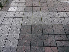 circular tile pattern