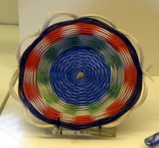 woven glass thread basket
