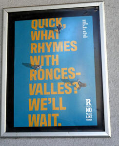 what rhymes with roncesvalles