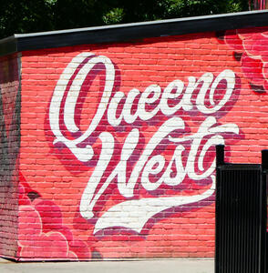 queen west flowing script