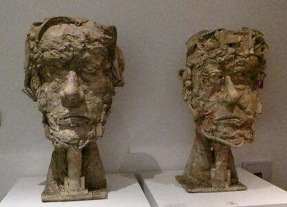 sculpted heads