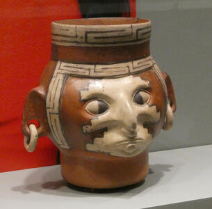 jar with head of man