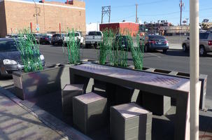 Parklet in downtown area.