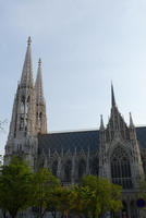 Gothic style church with multiple spires