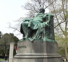 Statue of Goethe, seated