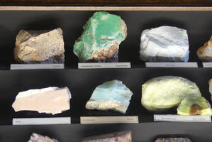 multicolored mineral samples