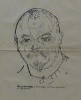 Drawing of man with beard
