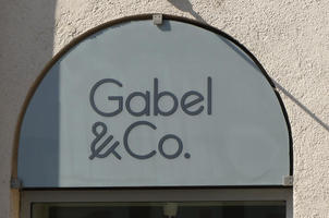 Logo for gabel & co. with ampersand in shape of fork