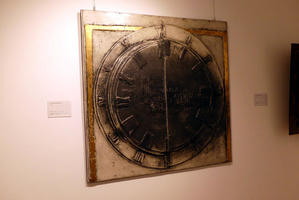 Large clock face with roman numerals