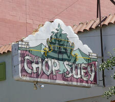 “Chop Suey” neon sign at Visalia Tea Garden