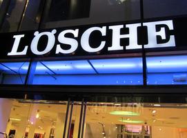 Sign for Lösche clothing store