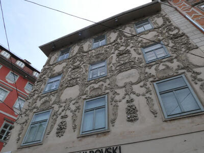 ornate facade of old building