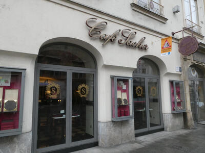 cafe sacher exterior