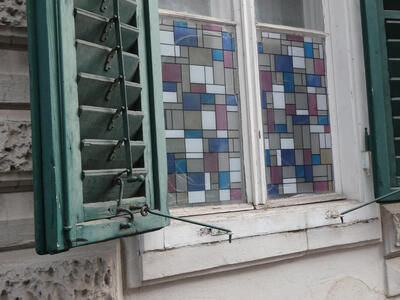 mondrian style window