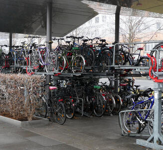 full two level bicycle racks