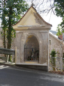 niche with statue of madonna